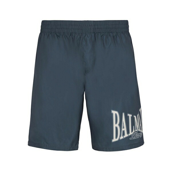 バルマン メンズ カジュアルパンツ ボトムス College-logo swim shorts Blue｜asty