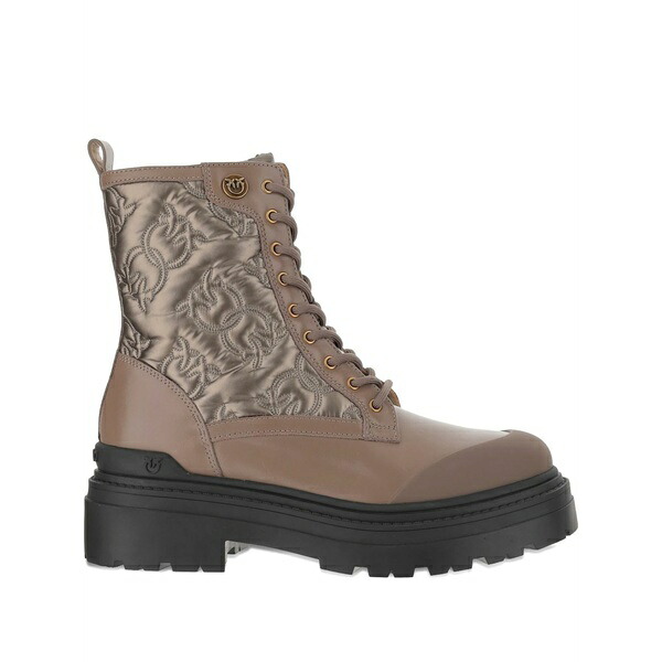 ピンコ レディース ブーツ シューズ Love birds-detail lace-up boots Brown