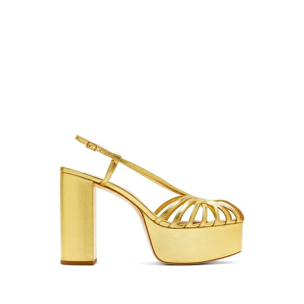 ロフラー 幽客ダル レディース サンダル シューズ Caged platform sandals Gold