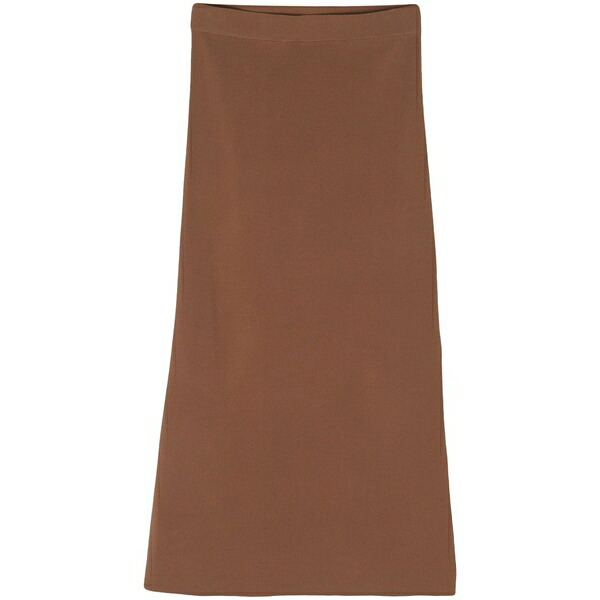 レイルズ レディース スコート ボトムス Side-slit knitted skirt Brown