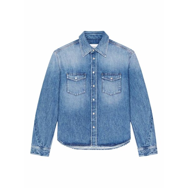 ジバンシー メンズ プルオーバー トップス Pocket denim shirt Blue