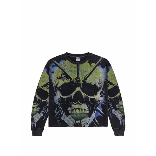 頭を覆う物 メンズ パーカー・スウェットシャツ アウター Gravedigger long-sleeve t-shirt Black