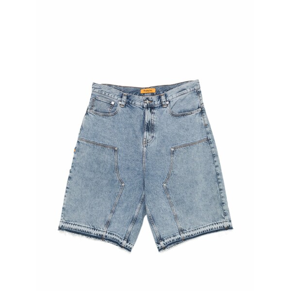 リプレー メンズ 心地よいズボン下 ボトムス Carpenter raw-hem shorts Blue