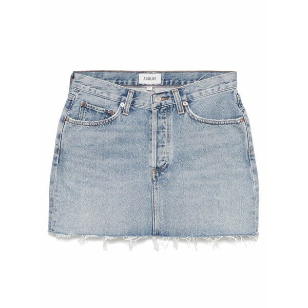 アゴルド レディース スコート ボトムス V-waist mini skirt Blue