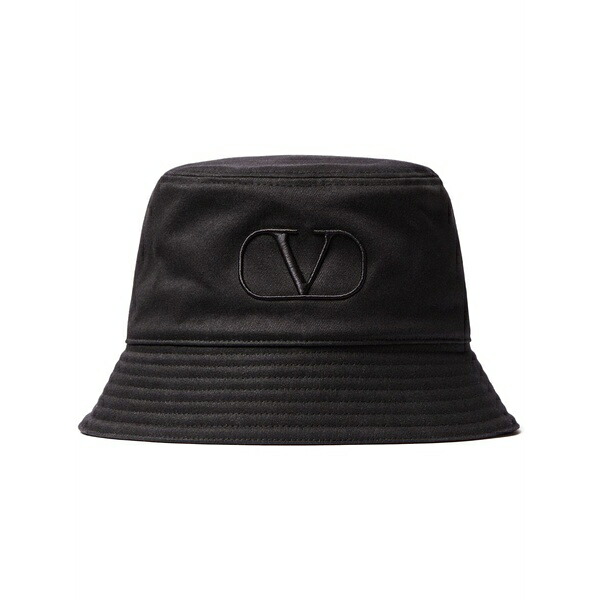 ヴァレンティノ ガラヴァーニ メンズ 鳥打ち帽 付属物 Vlogo signature bucket hat Black