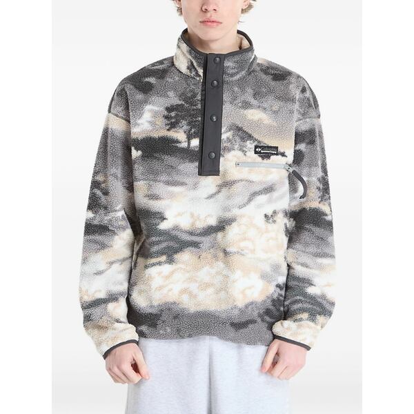 コロンビア メンズ パーカー・スウェットシャツ アウター Helvetia￠￠ logo-patch sweatshirt Grey