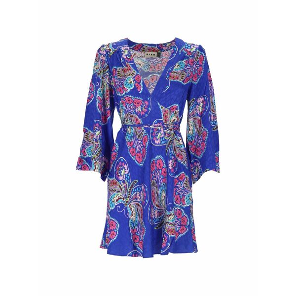 リキソー レディース 衣装 トップス Margaux butterfly-print jacquard mini dress Blue