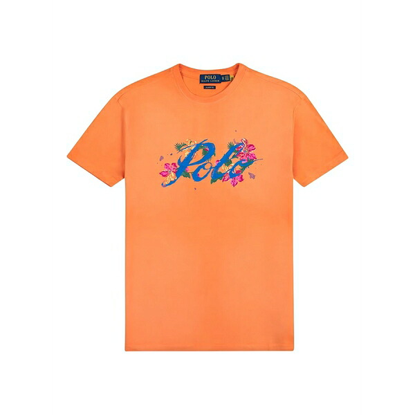 ラルフローレン メンズ Tシャツ トップス Petals cotton t-shirt Orange｜asty
