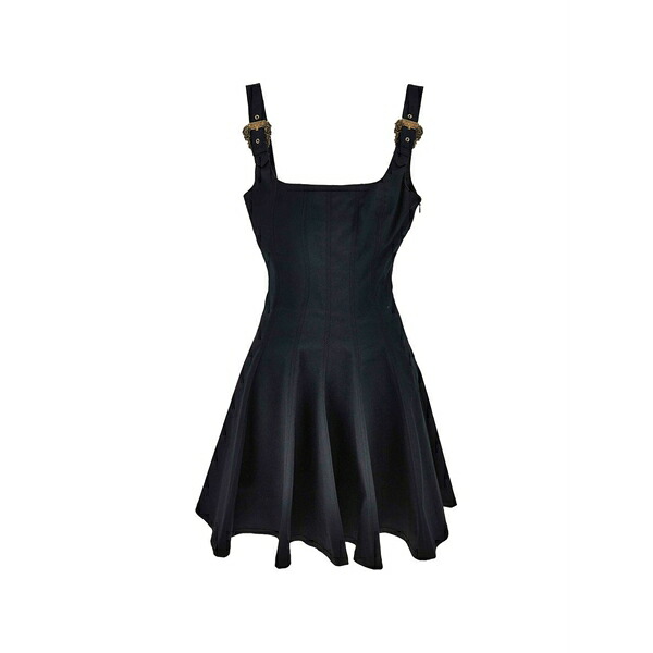 ベルサーチ レディース ワンピース トップス Flared dress Black|asty