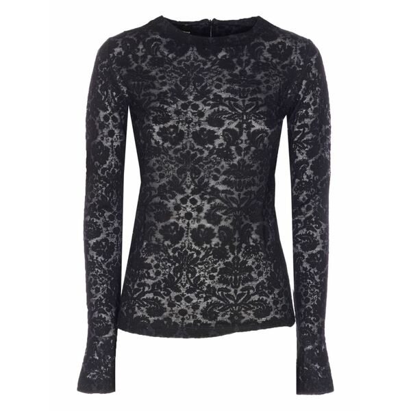 ピンコ レディース シャツ トップス Marinara long-sleeve top Black|asty