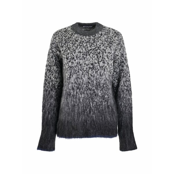 象牙色 レディース 編み物\u0026ティーシャツ アウター Arrow intarsia jumper Grey