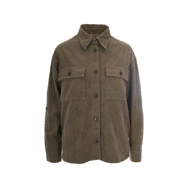 リュージョー レディース プルオーバー トップス Broderie-anglaise shirt Green