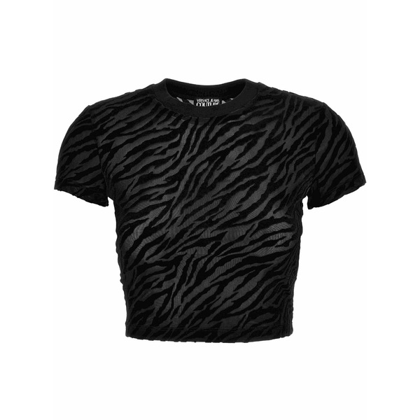 呼びりん探し回る レディース ティーシャツ トップス Zebra-devor￡ t-shirt Black