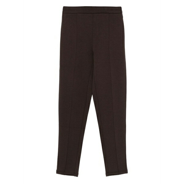 ツイン仕掛ける レディース 心地よいズボン下 ボトムス Front-crease straight trousers Black