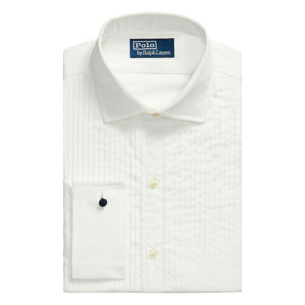 ラルフローレン メンズ ティーシャツ トップス Pleated-front shirt White