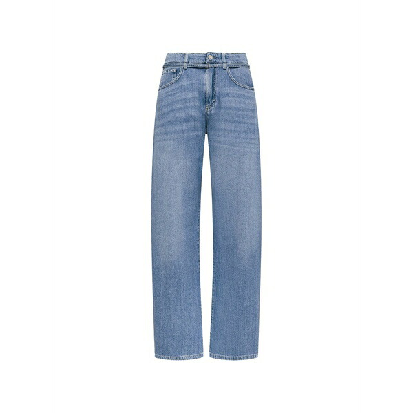 セブンティ レディース 心地好いズボン下 ボトムス Denim trousers Blue