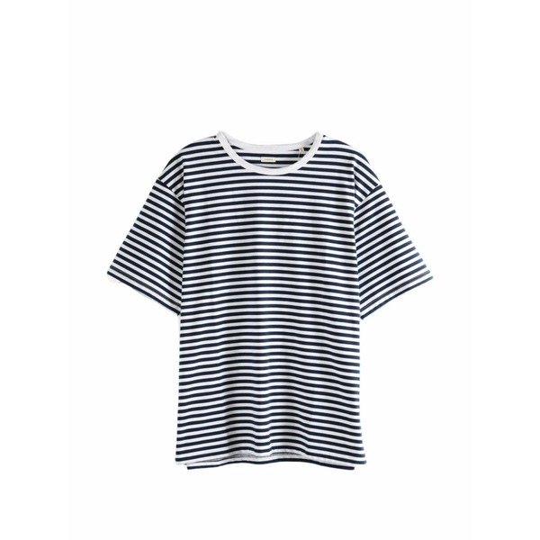 ナナミカ メンズ ティーシャツ トップス Horizontal-stripe t-shirt Blue