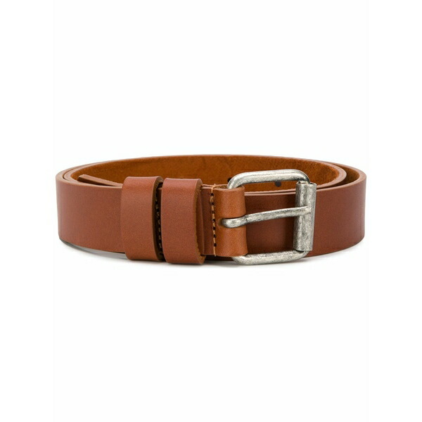 アスペジ レディース 胴締め 佩び物 Buckled belt Brown