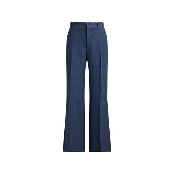 ラルフローレン レディース カジュアルパンツ ボトムス High-rise flared trousers Blue|asty