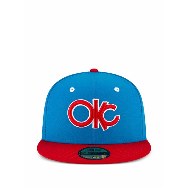 ニュー内鰓 メンズ 鳥打ち帽 付属物 59fifty oklahoma city dodgers cap Blue