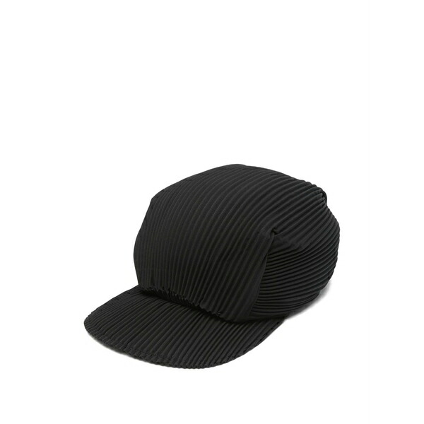 筋目 プリーズ イッセイ ミヤケ レディース 鳥打ち帽 付属物 Pleated hat Black