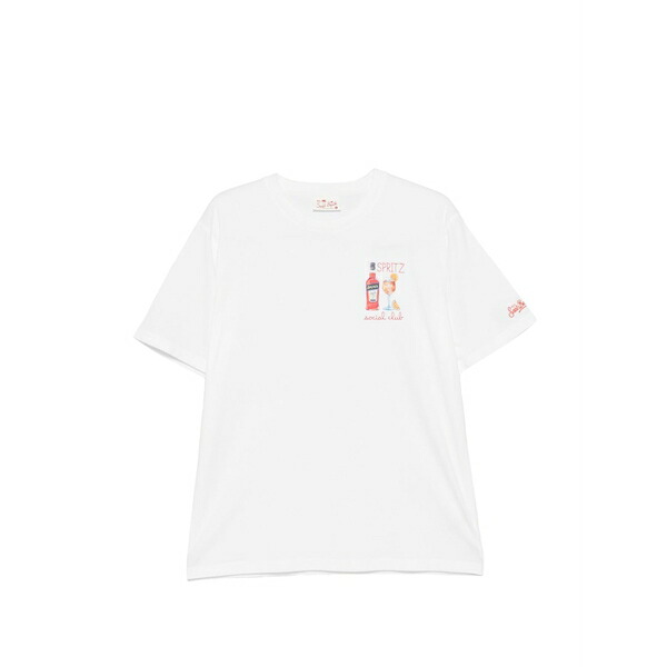 エムシーツーセイントバース メンズ プルオーバー トップス Graphic-print t-shirt White