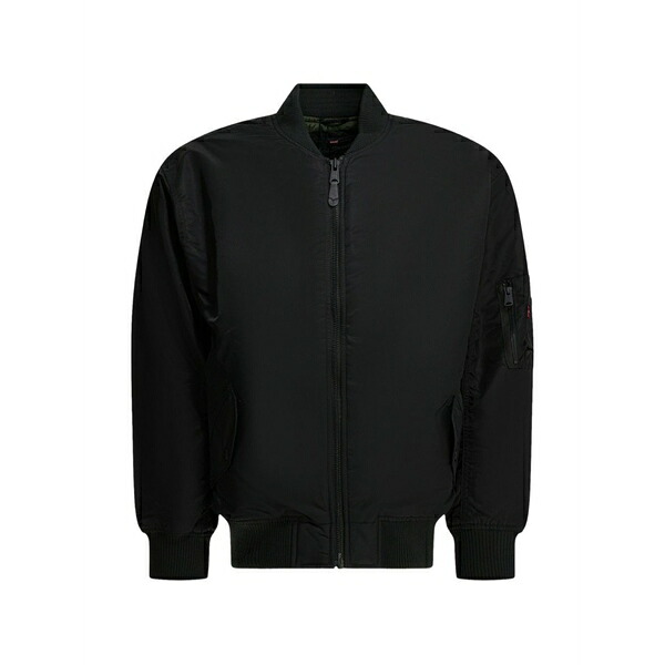 リーヴァイズジーンズ メンズ 上衣＆上衣 アウター Ma-1 zip-up bomber jacket Black