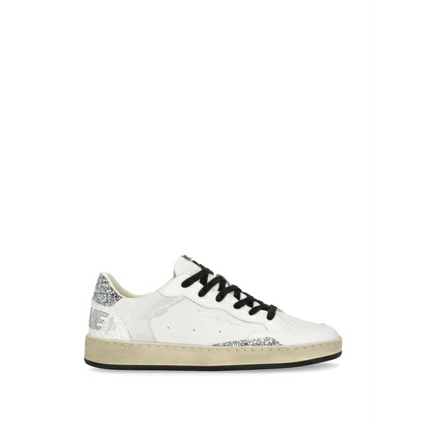 クライムロンドン レディース スニーカー シューズ Chelsea debossed-logo glitter sneakers White