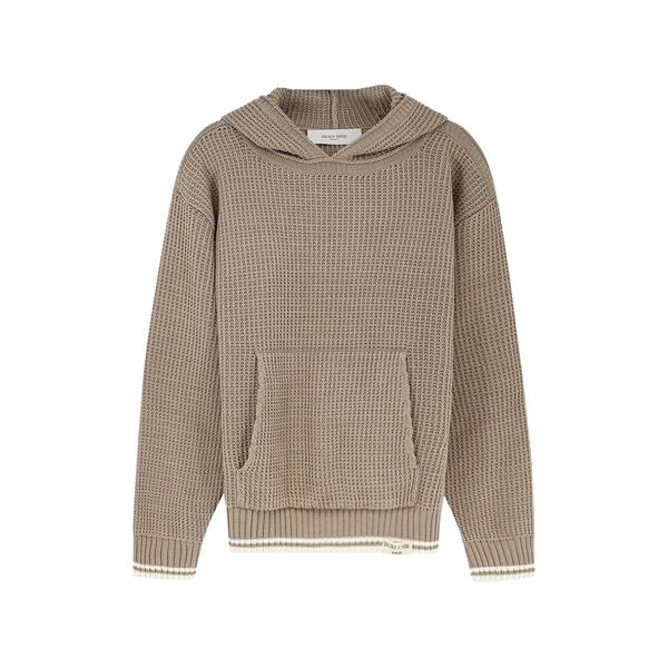 ゴールデングース メンズ パーカー・スウェットシャツ アウター Logo-patch hoodie Brown
