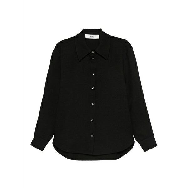 空想科学小説アール レディース プルオーバー トップス Willa shirt Black