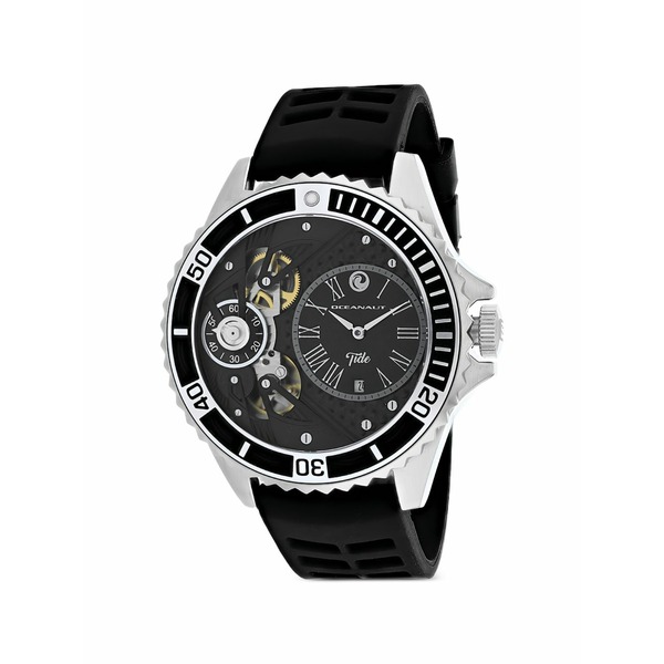 オーシャナット メンズ 腕時計 アクセサリー Tide 48mm watch Black｜asty