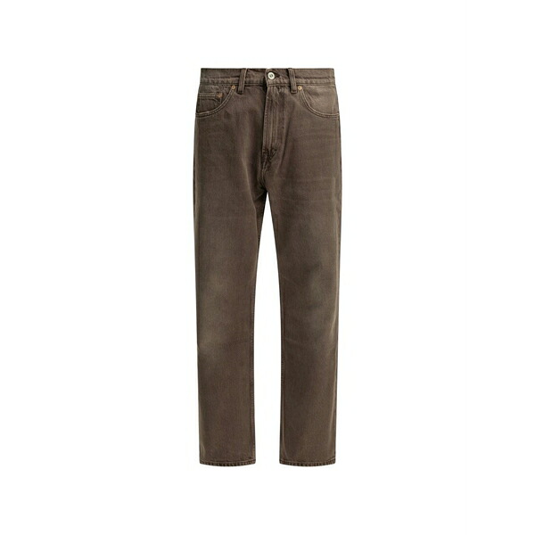 アワーレガシー メンズ デニムパンツ ボトムス Faded straight-leg jeans Brown|asty
