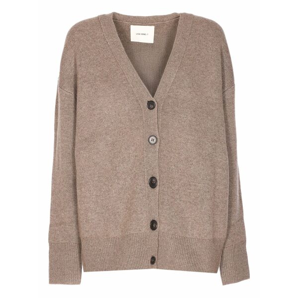 リサ・ヤン レディース ジレー アウター Amery v-neck button cardigan Neutrals