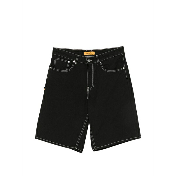 リプレー メンズ 心地好いズボン下 ボトムス Contrast-stitch shorts Black