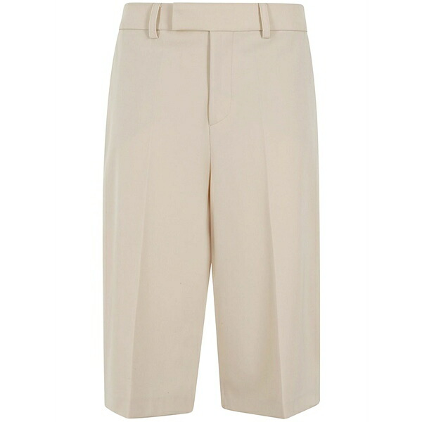 フェデリカ・トシ レディース 心地好いズボン下 ボトムス Pressed-crease shorts  Neutrals