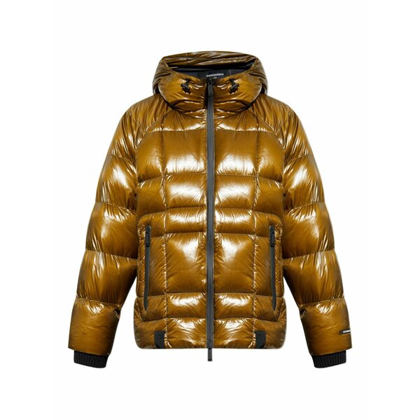 ディースクエアード メンズ 上衣＆上衣 アウター Logo-patch bomber jacket Gold