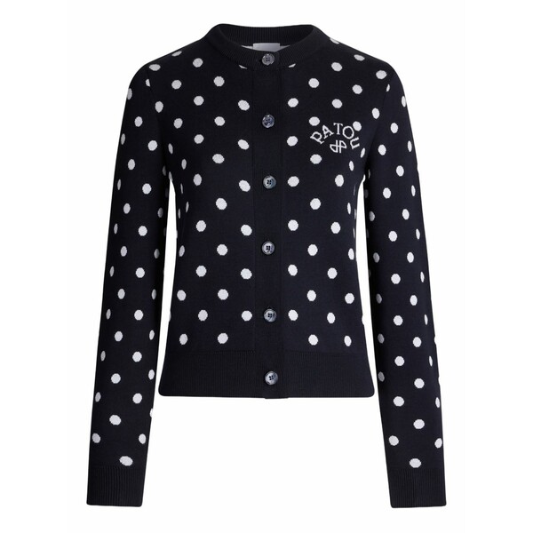 ジャンパトゥ レディース ジレー アウター Polka-dot buttoned cardigan Black