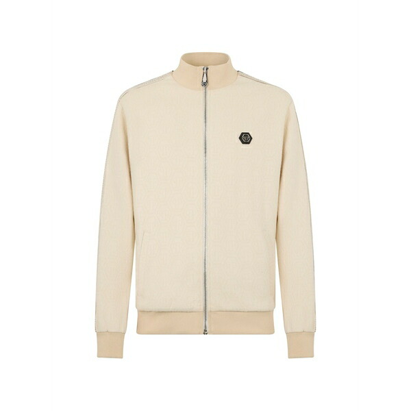 フィリップ飾り気のない メンズ パーカー・スウェットシャツ アウター Logo-patch sweatshirt Neutrals