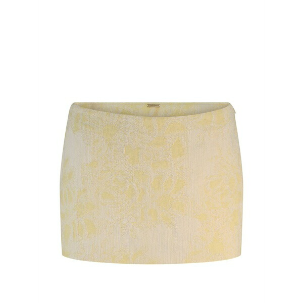 ブームガイア レディース スコート ボトムス Savoy jacquard-pattern mini skirt Yellow