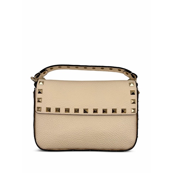 ヴァレンティノ ガラヴァーニ レディース ハンドバック 御徒面子 Rockstud mini bag Neutrals