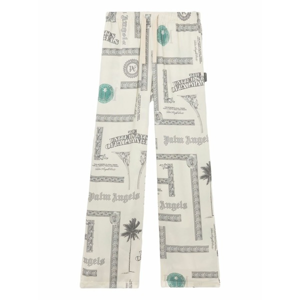 パーム・エンジェルス メンズ 心地よいズボン下 ボトムス Dollar-print trousers Neutrals