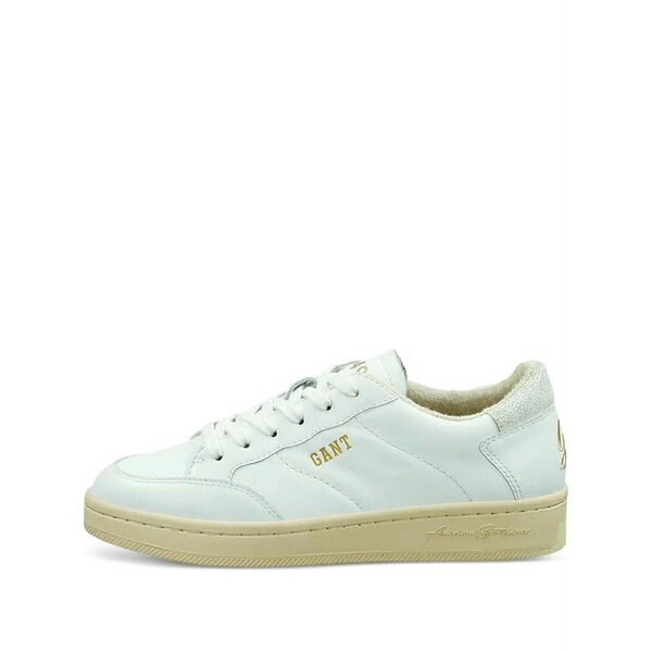 ガント レディース スニーカー シューズ Prepla leather low-top sneakers White