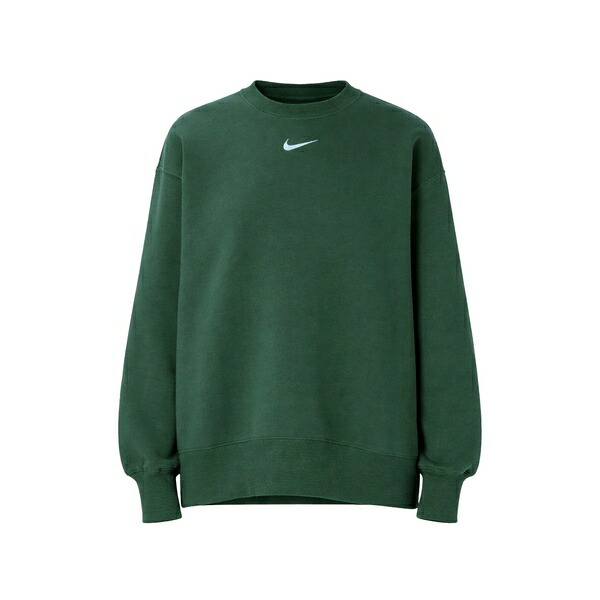 ナイキ レディース 編み物\u0026ティーシャツ アウター Phoenix logo-detail crew-neck sweatshirt Green