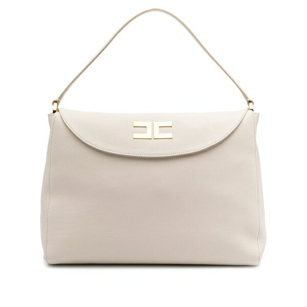 エリザベスフランキ レディース ショルダーバッグ 御徒面子 Medium souple shoulder bag Neutrals