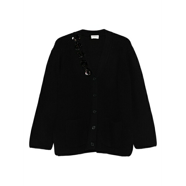 パロッシュ レディース ジレー アウター Sequin-embellished cardigan Black
