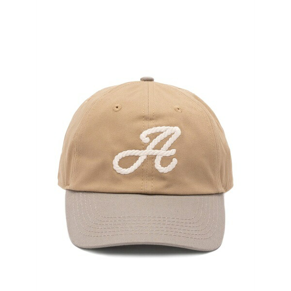 オートリー メンズ かぶり笠 佩び物 Embroidered two-tone baseball cap Neutrals