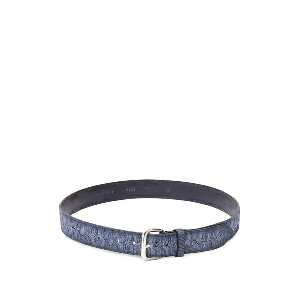 オルチアーニ メンズ 三尺帯 付属物 Blade palm leather belt Blue