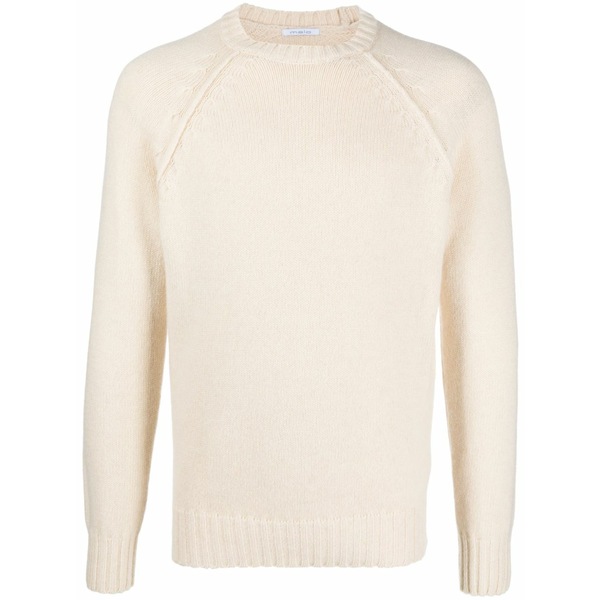 マロ メンズ 編み物\u0026ティーシャツ アウター Cashmere crew neck jumper Neutrals