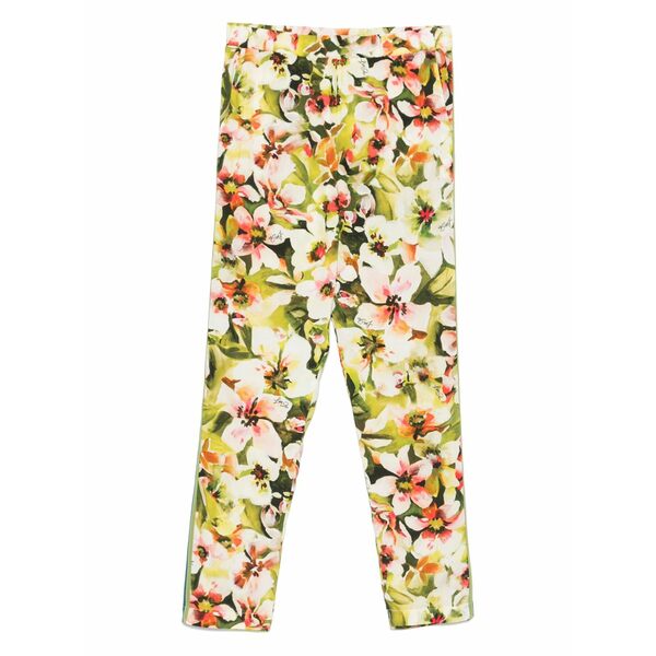 リュージョー レディース 心地よいズボン下 ボトムス Floral-print trousers Green