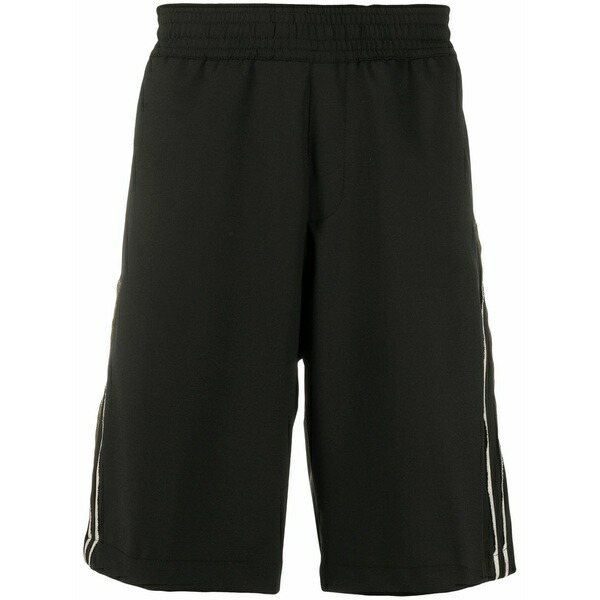 ニールバレット メンズ 心地好いズボン下 ボトムス Side stripes track shorts Black